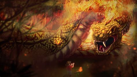 Boitatá: Tales Of A Fiery Serpent Protecting The Amazon Rainforest!